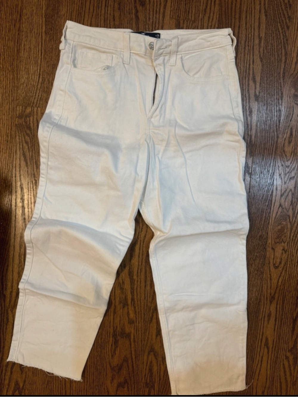 Hollister white Straight-Leg jeans